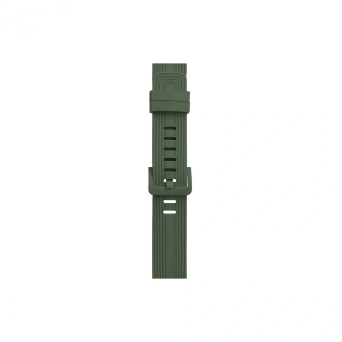 Watch 38mm Kr408 Çizgili Silikon Kordon - Koyu Yeşil