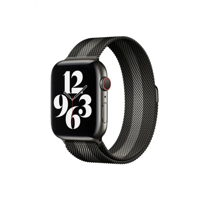 Watch 38mm Metal Mıknatıslı Kordon - Siyah-beyaz