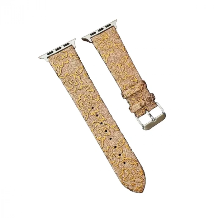 Watch 42mm Creeper Desenli Kordon - Gold