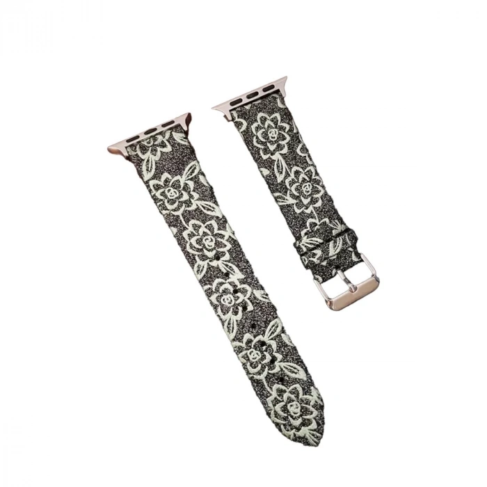 Watch 42mm Creeper Desenli Kordon - Siyah