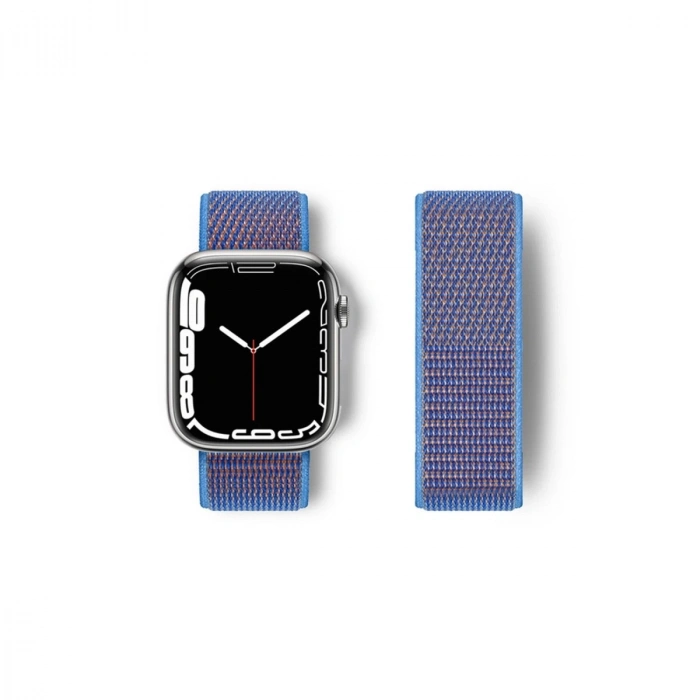 Watch 42mm Hasırlı Cırtcırtlı Kordon - Mor