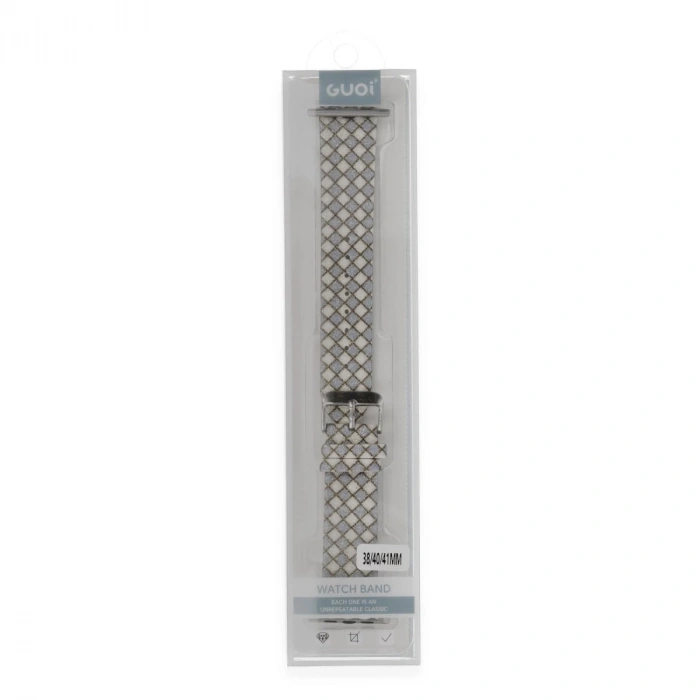 Watch 42mm Karo Motif Kordon - Lila