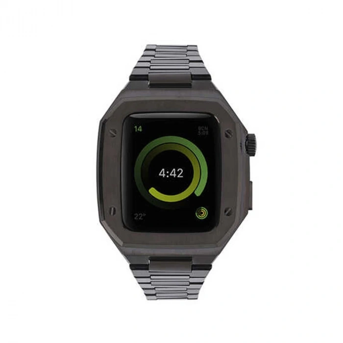 Watch 44mm Metal Petek Kasalı Kordon - Siyah