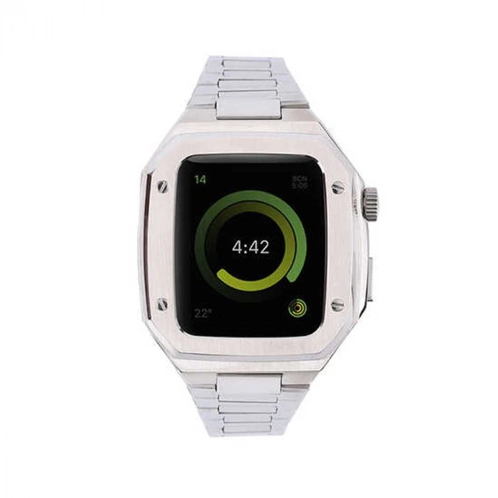 Watch 45mm Metal Petek Kasalı Kordon - Gümüş