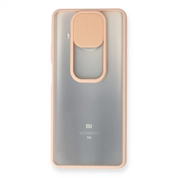 Xiaomi Mi 10t Lite Kılıf Palm Buzlu Kamera Sürgülü Silikon - Pembe