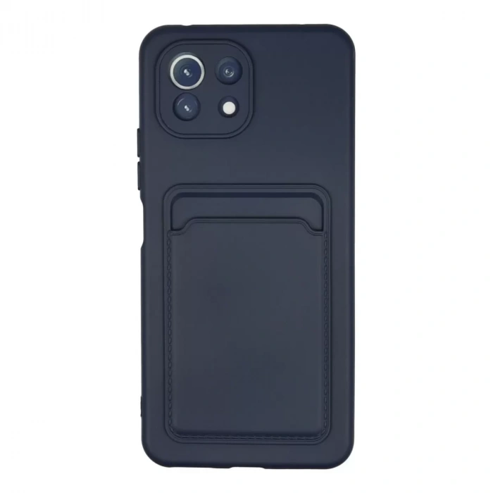 Xiaomi Mi 11 Kılıf Kelvin Kartvizitli Silikon - Lacivert