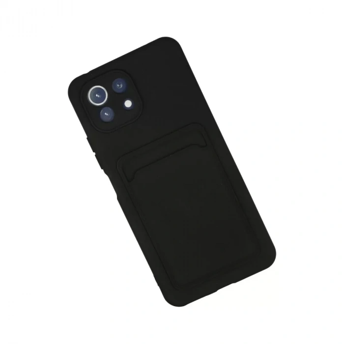 Xiaomi Mi 11 Kılıf Kelvin Kartvizitli Silikon - Siyah