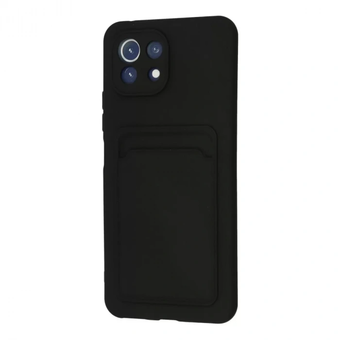 Xiaomi Mi 11 Kılıf Kelvin Kartvizitli Silikon - Siyah