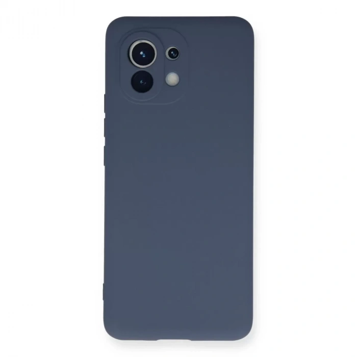 Xiaomi Mi 11 Kılıf Nano İçi Kadife Silikon - Gri