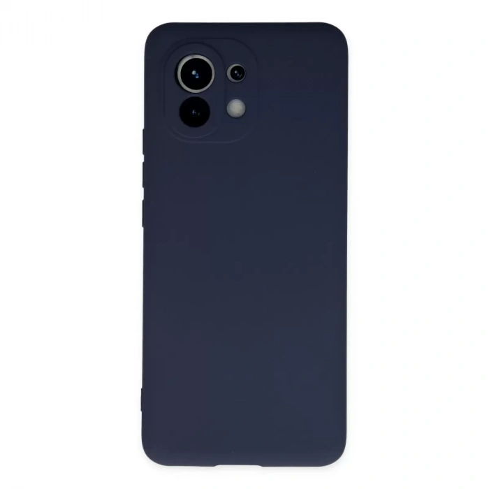 Xiaomi Mi 11 Kılıf Nano İçi Kadife Silikon - Lacivert