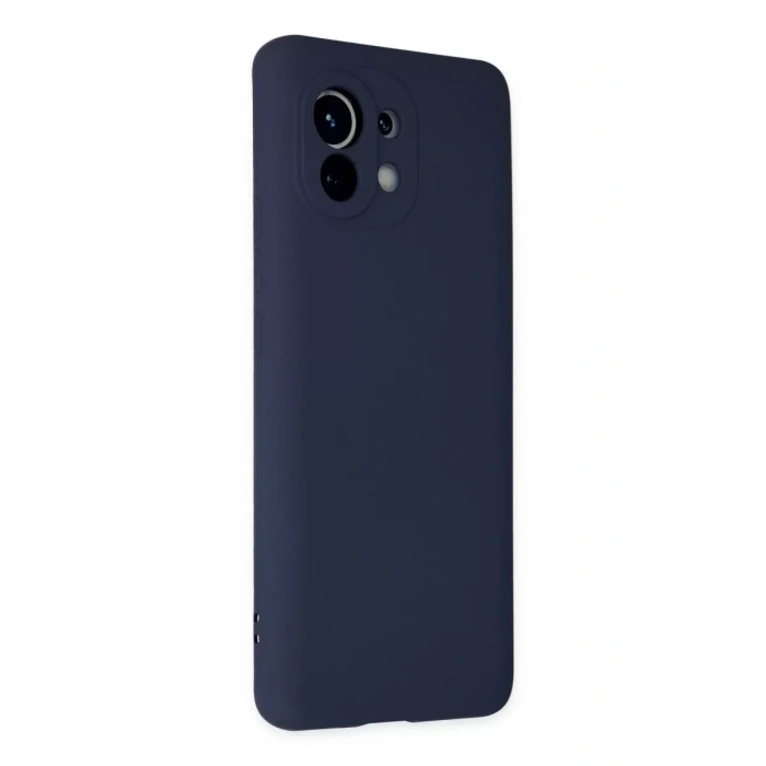 Xiaomi Mi 11 Kılıf Nano İçi Kadife Silikon - Lacivert