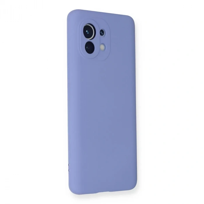 Xiaomi Mi 11 Kılıf Nano İçi Kadife Silikon - Lila