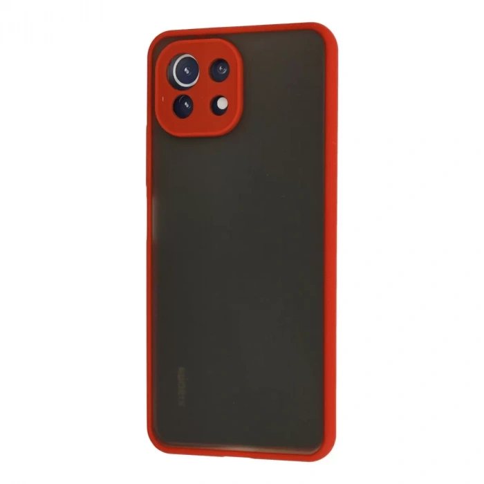Xiaomi Mi 11 Lite Kılıf Montreal Silikon Kapak - Kırmızı