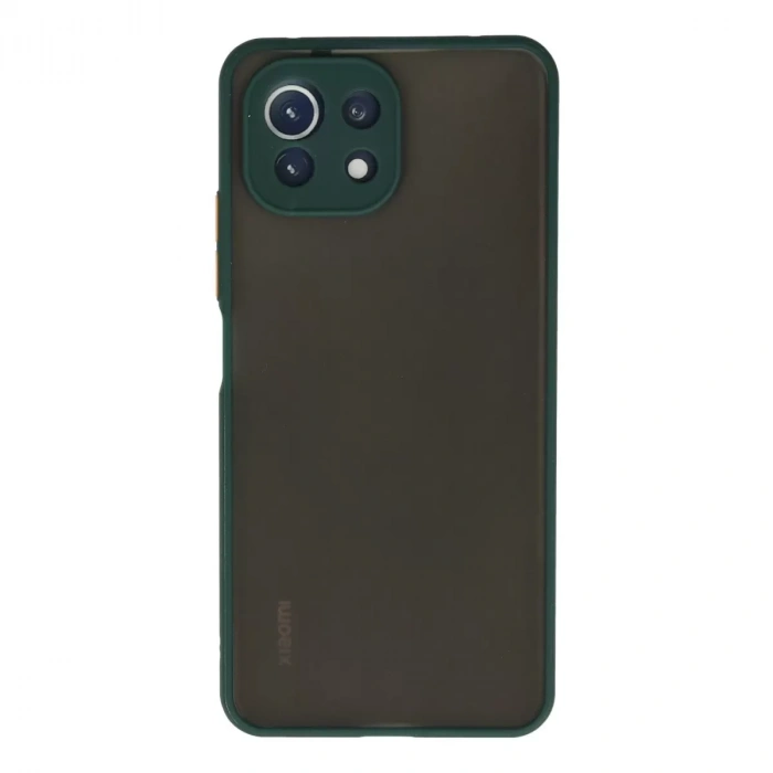 Xiaomi Mi 11 Lite Kılıf Montreal Silikon Kapak - Yeşil