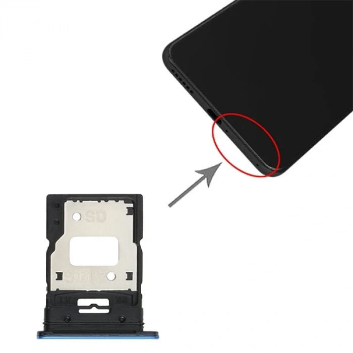 Xiaomi Mi 11 Lite Sim Hafıza Kart Kapağı Tutucu-(5775)