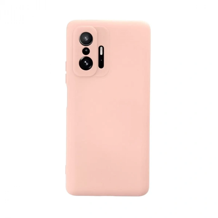 Xiaomi Mi 11t Pro Kılıf Nano İçi Kadife Silikon - Pudra