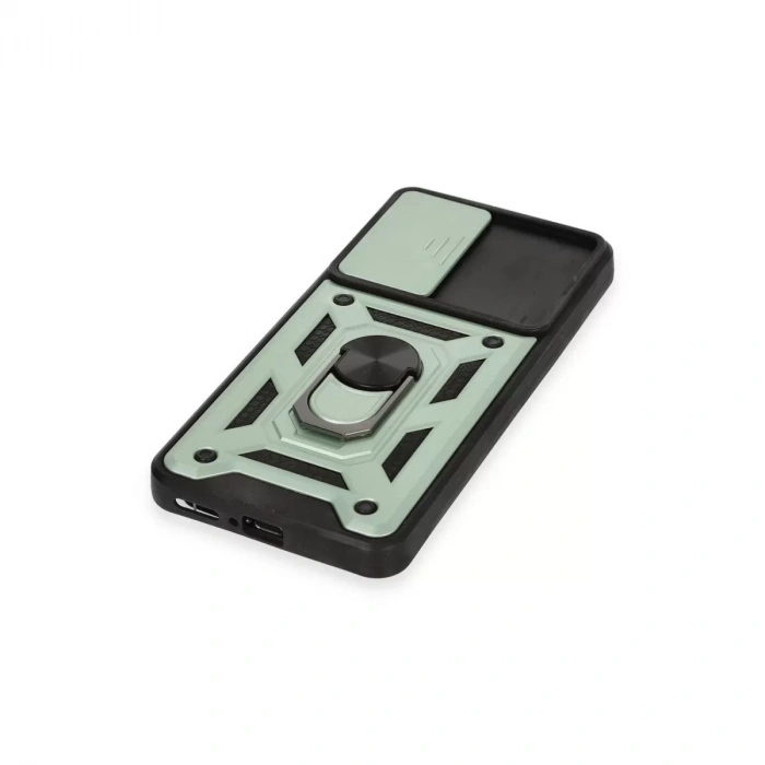 Xiaomi Mi 12t Pro Kılıf Pars Lens Yüzüklü Silikon - Yeşil