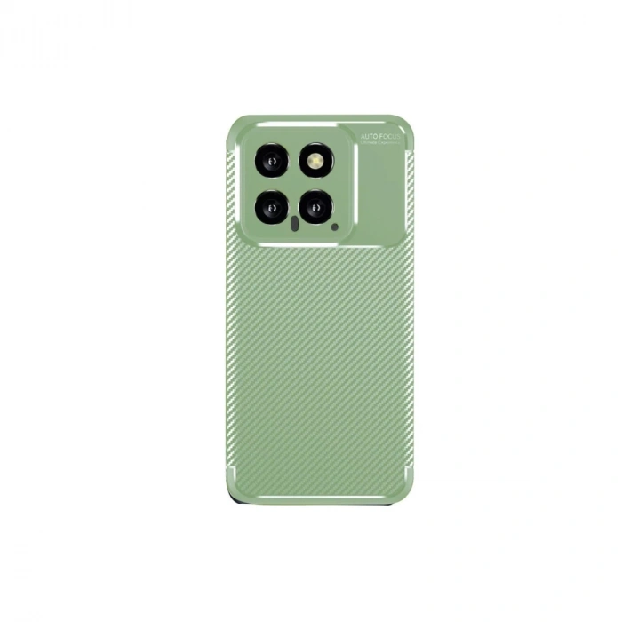 Xiaomi Mi 14t Kılıf Auto Focus Karbon Kapak - Su Yeşili