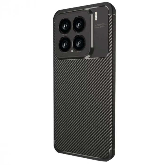 Xiaomi Mi 15 Kılıf Auto Focus Karbon Kapak - Siyah