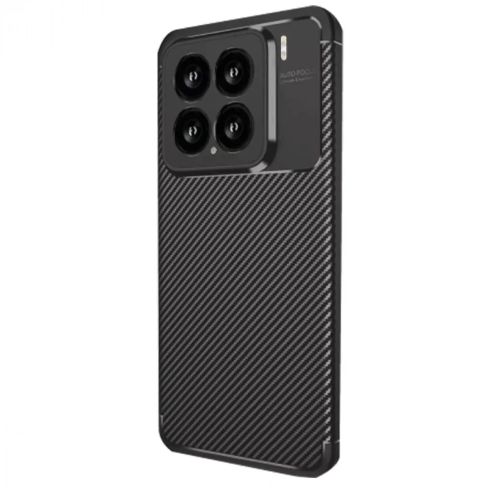 Xiaomi Mi 15 Kılıf Auto Focus Karbon Kapak - Siyah