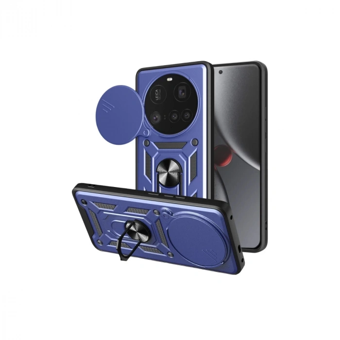 Xiaomi Mi 15 Ultra Kılıf Pars Lens Yüzüklü Silikon - Lacivert