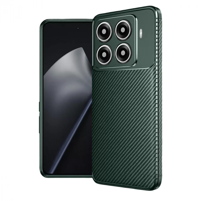 Xiaomi Mi 15t Pro Auto Focus Karbon Kapak - Koyu Yeşil