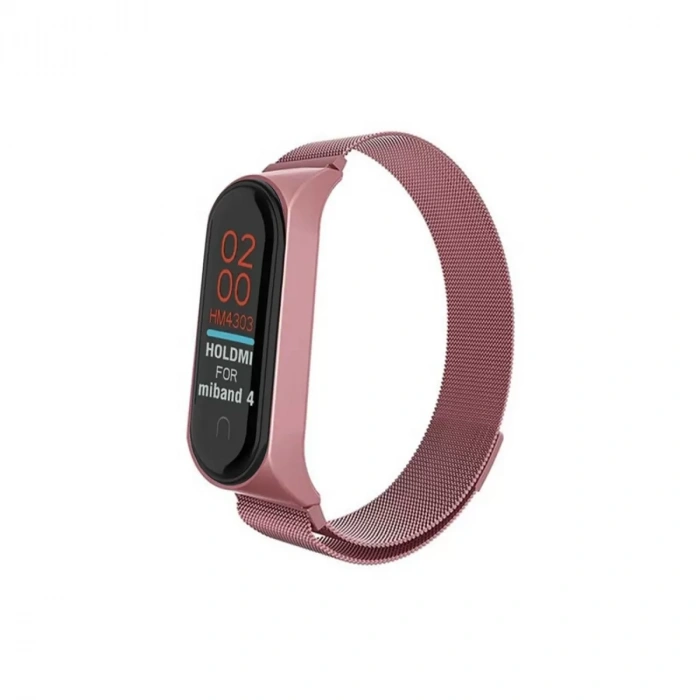 Xiaomi Mi Band 4 Metal Mıknatıslı Kordon - Rose