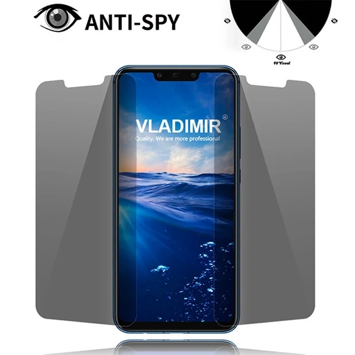 Xiaomi Mi Play 3D Privacy Gizlilik 3d Full Kırılmaz Cam Koruyucu Anti-Spy-(5775)