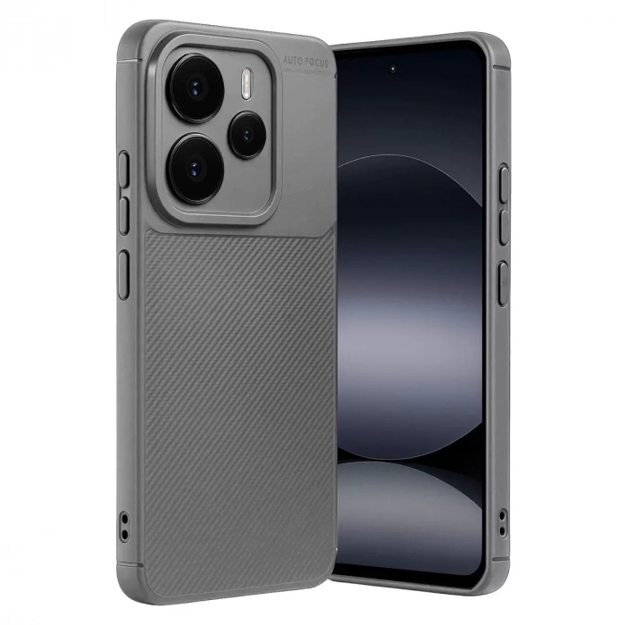 Xiaomi Note 14 5g Auto Focus Karbon Kapak - Gri