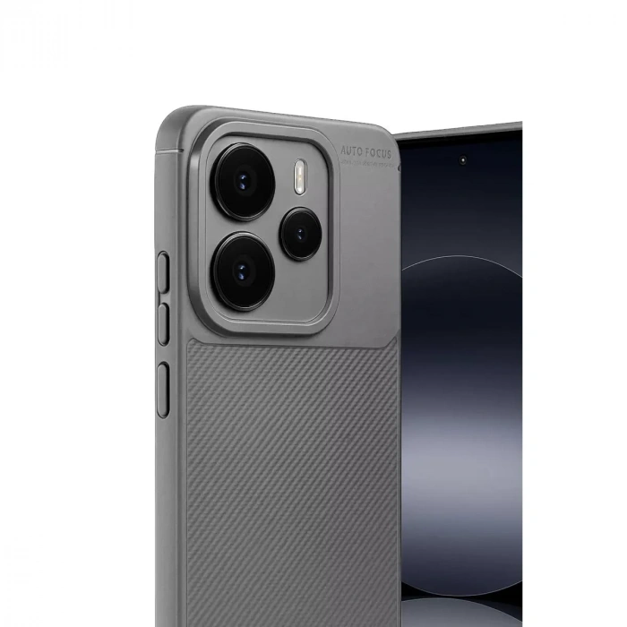 Xiaomi Note 14 5g Auto Focus Karbon Kapak - Gri
