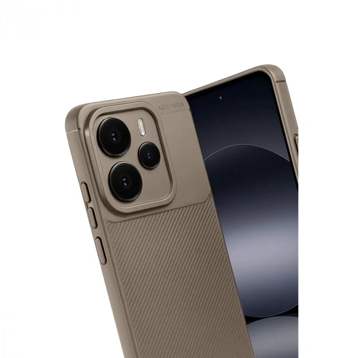 Xiaomi Note 14 5g Auto Focus Karbon Kapak - Kahverengi