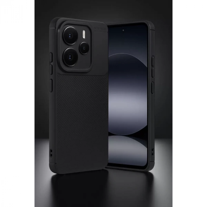 Xiaomi Note 14 5g Auto Focus Karbon Kapak - Siyah