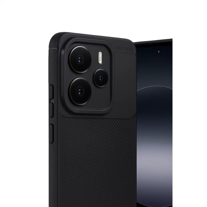 Xiaomi Note 14 5g Auto Focus Karbon Kapak - Siyah