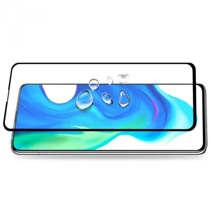 Xiaomi Poco F2 Pro 3D Full Glue Tempered Cam Ekran Koruyucu-(5775)