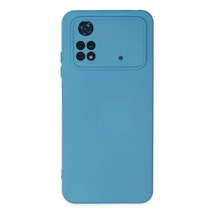 Xiaomi Poco M4 Pro 4g Kılıf Nano İçi Kadife Silikon - Mavi