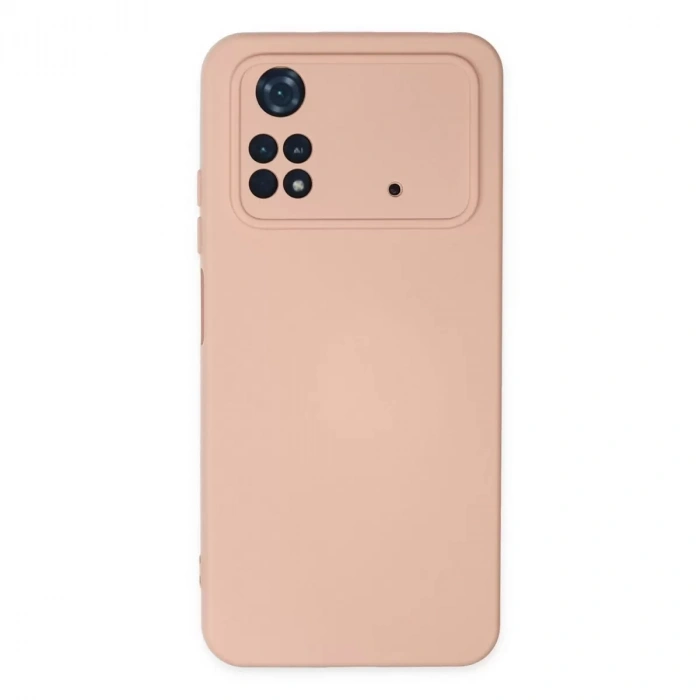 Xiaomi Poco M4 Pro 4g Kılıf Nano İçi Kadife Silikon - Pudra