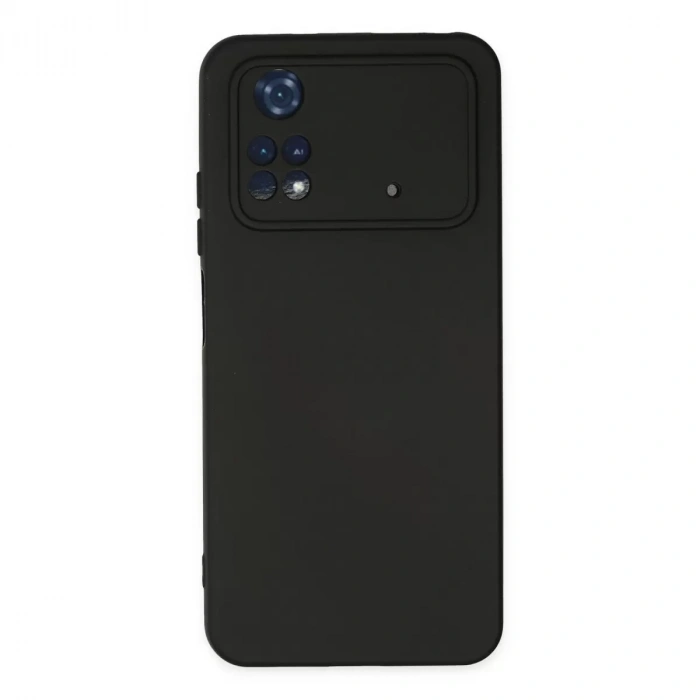 Xiaomi Poco M4 Pro 4g Kılıf Nano İçi Kadife Silikon - Siyah