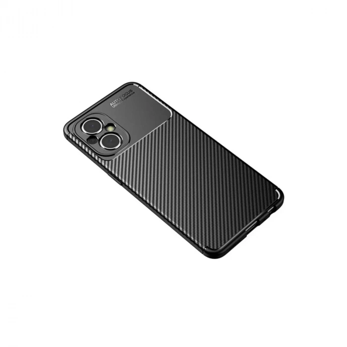 Xiaomi Poco M5 Kılıf Auto Focus Karbon Kapak - Siyah