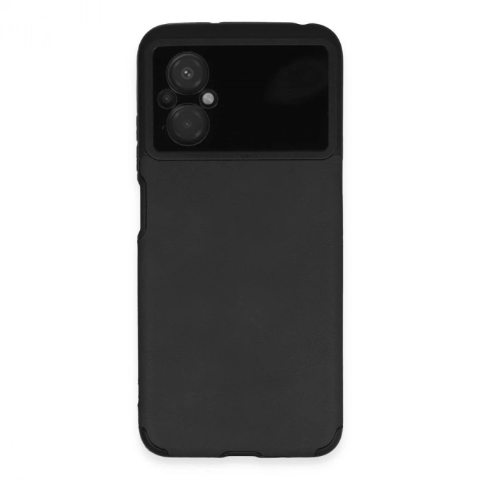Xiaomi Poco M5 Kılıf Loop Deri Silikon - Siyah