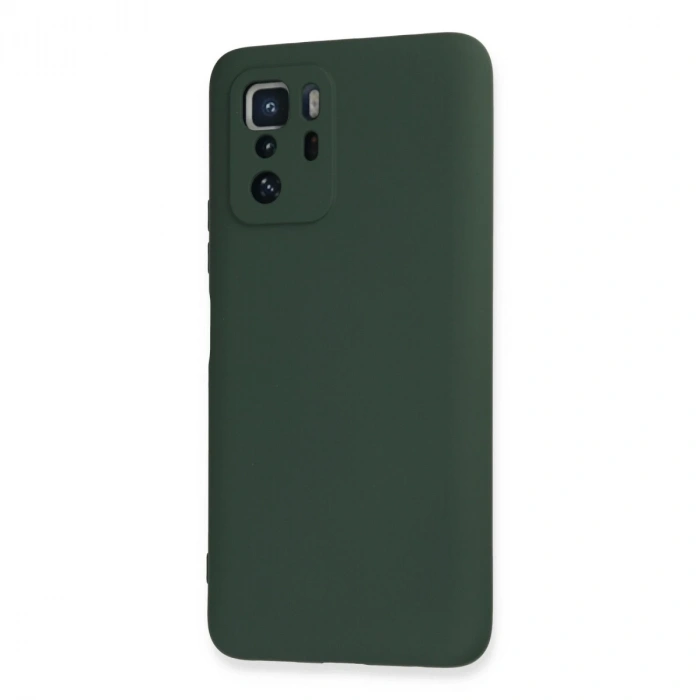 Xiaomi Poco X3 Gt Kılıf Nano İçi Kadife Silikon - Koyu Yeşil