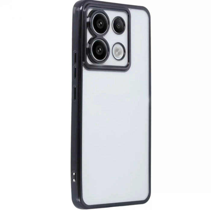 Xiaomi Poco X6 Kılıf Razer Lensli Silikon - Siyah