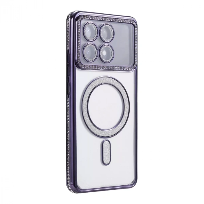 Xiaomi Poco X6 Pro Joke Simli Magneticsafe Kılıf - Derin Mor