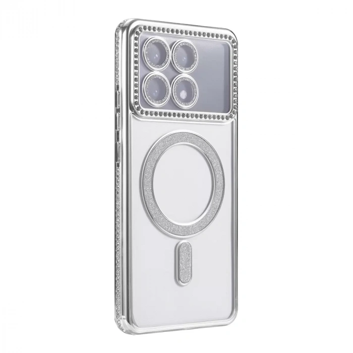 Xiaomi Poco X6 Pro Joke Simli Magneticsafe Kılıf - Gümüş