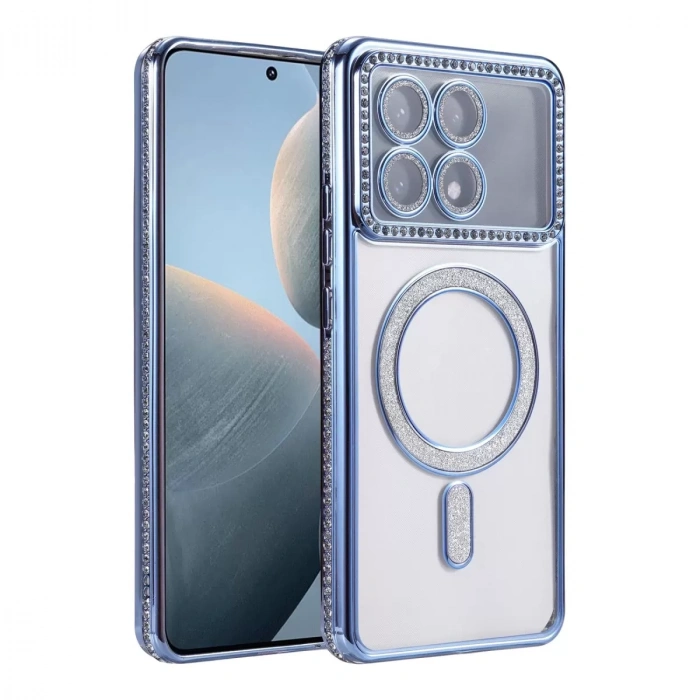 Xiaomi Poco X6 Pro Joke Simli Magneticsafe Kılıf - Mavi