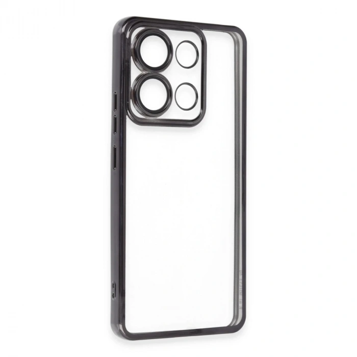 Xiaomi Poco X6 Pro Kılıf Razer Lensli Silikon - Siyah