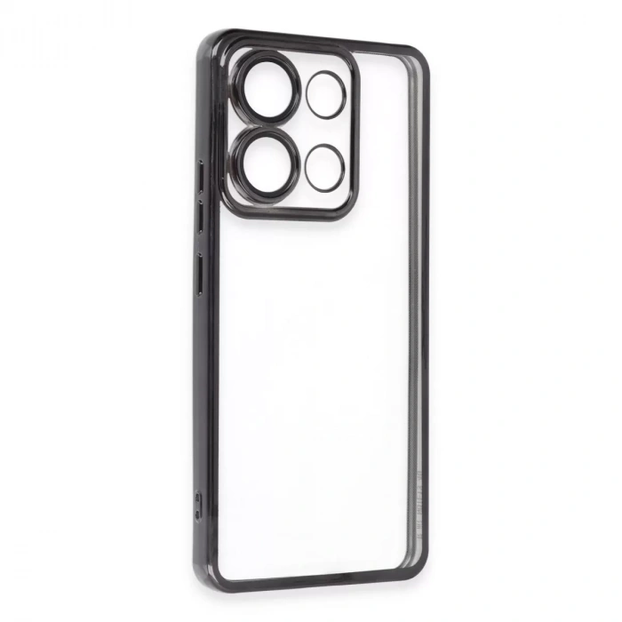 Xiaomi Poco X6 Pro Kılıf Razer Lensli Silikon - Siyah
