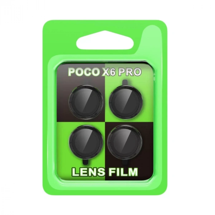 Xiaomi Poco X6 Pro Raze Metal Kamera Lens - Siyah