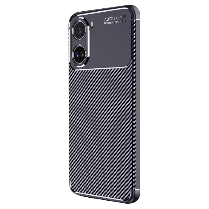Xiaomi Poco X7 Pro Kılıf Auto Focus Karbon Kapak - Lacivert