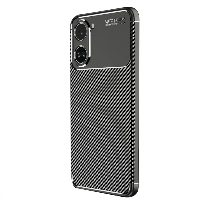 Xiaomi Poco X7 Pro Kılıf Auto Focus Karbon Kapak - Siyah