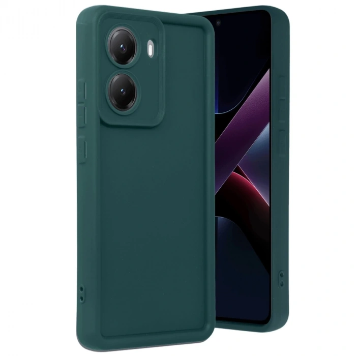Xiaomi Poco X7 Pro Viera Silikon - Koyu Yeşil